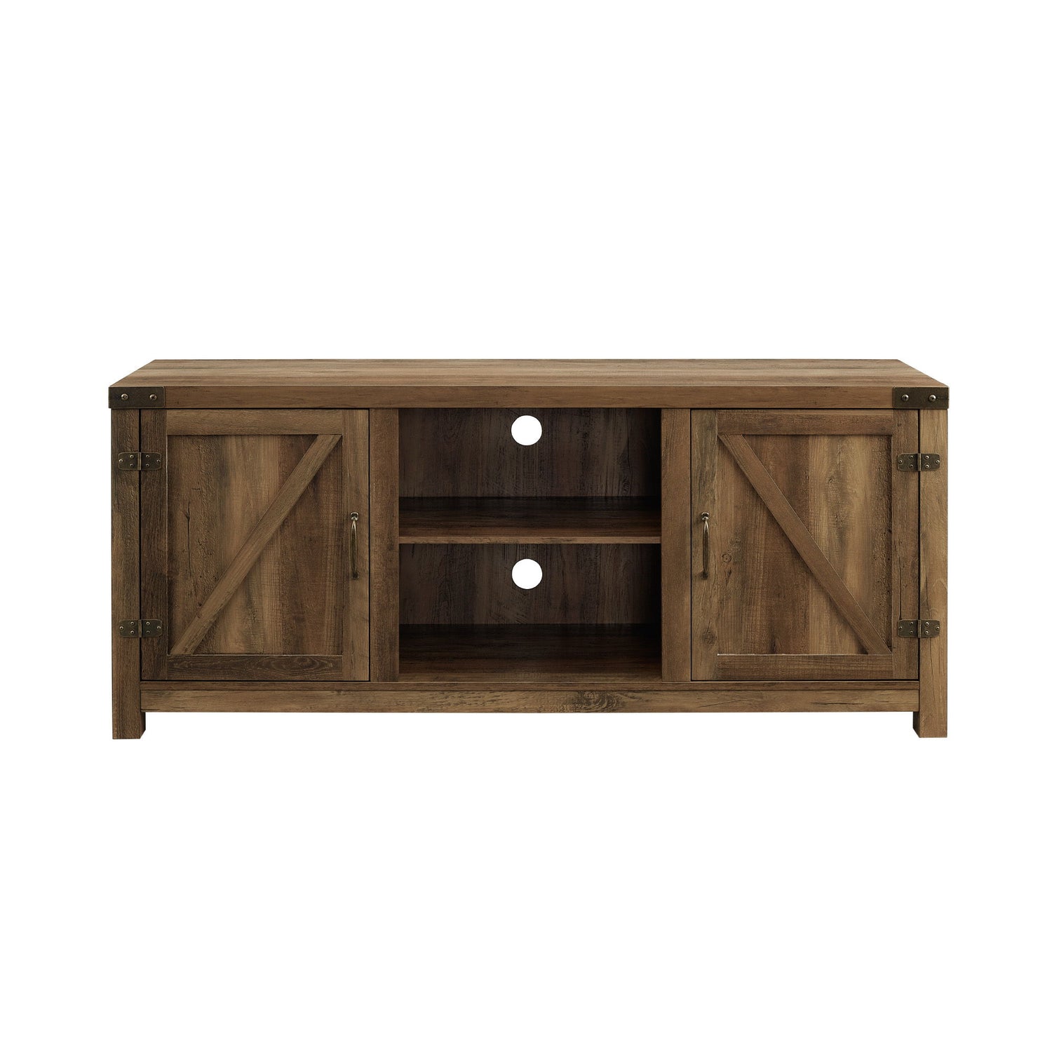 Farmhouse Barn Door TV Stand For TVs Up To 65&quot;