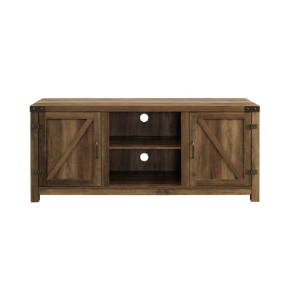 Farmhouse Barn Door TV Stand For TVs Up To 65&quot;