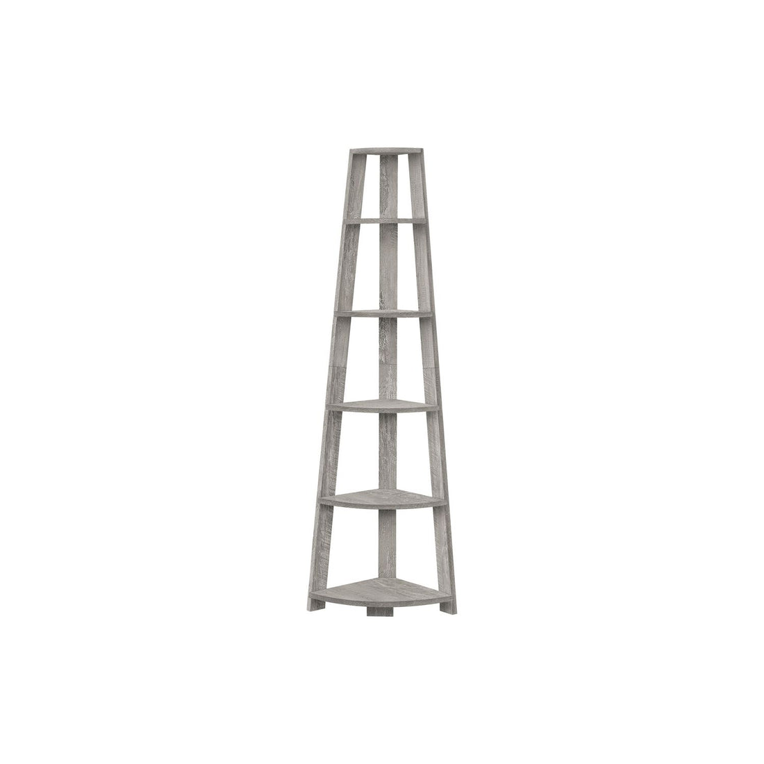 Bookshelf, Bookcase, Etagere, Corner, 5 Tier, For Office, Contemporary &amp; Modern