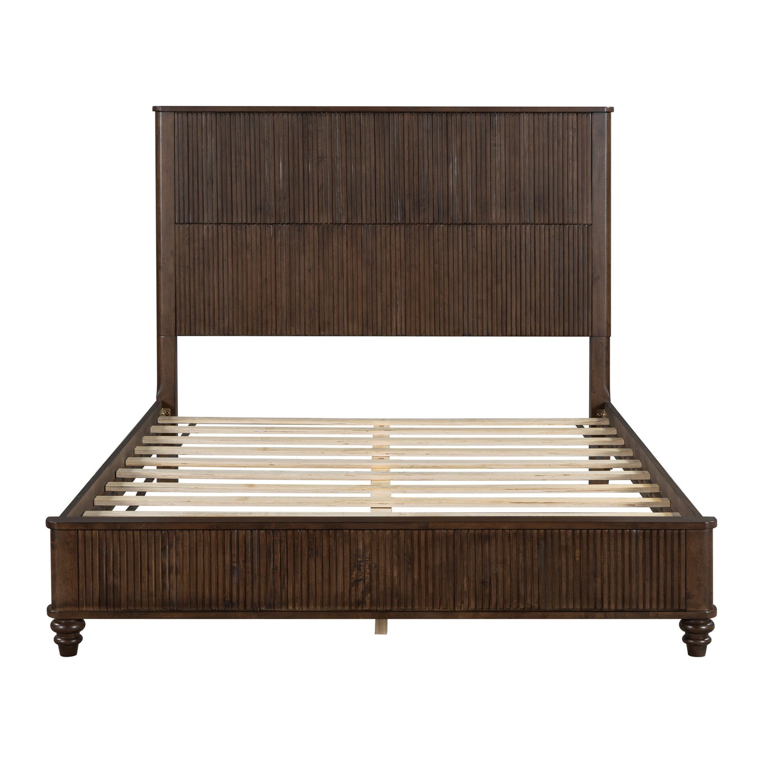 Platform Bed Frame &amp; Tall Headboard