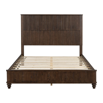 Platform Bed Frame &amp; Tall Headboard