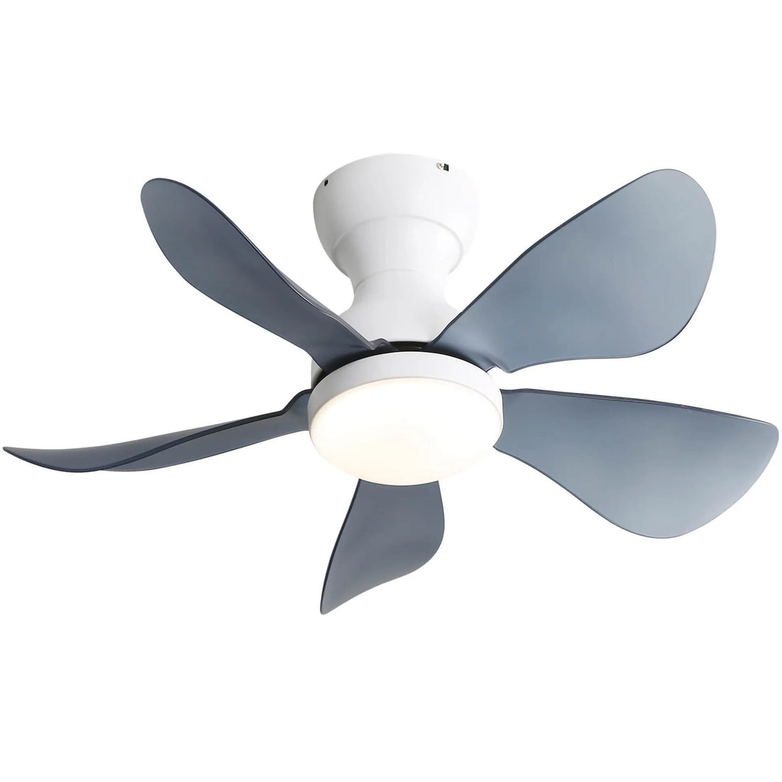 29&quot; Low Profile Flush Mount Ceiling Fan With Light Reversible Motor Remote Control