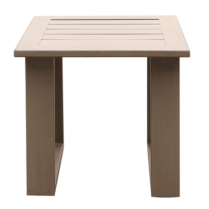 Traditional Style Outdoor Square End Table