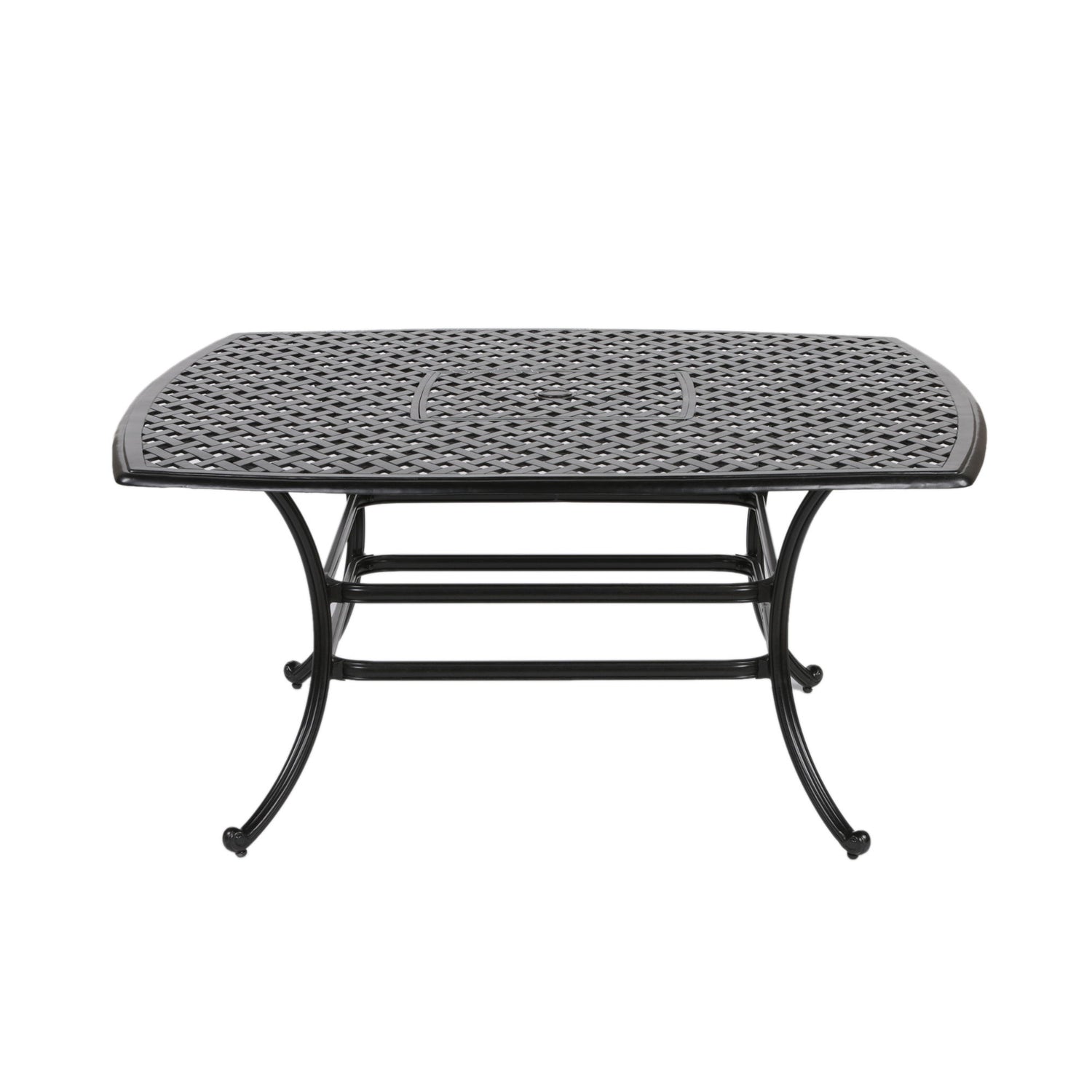 Square 8 Person 63.98&quot; Long Dining Set With Dupione Brown Cushions