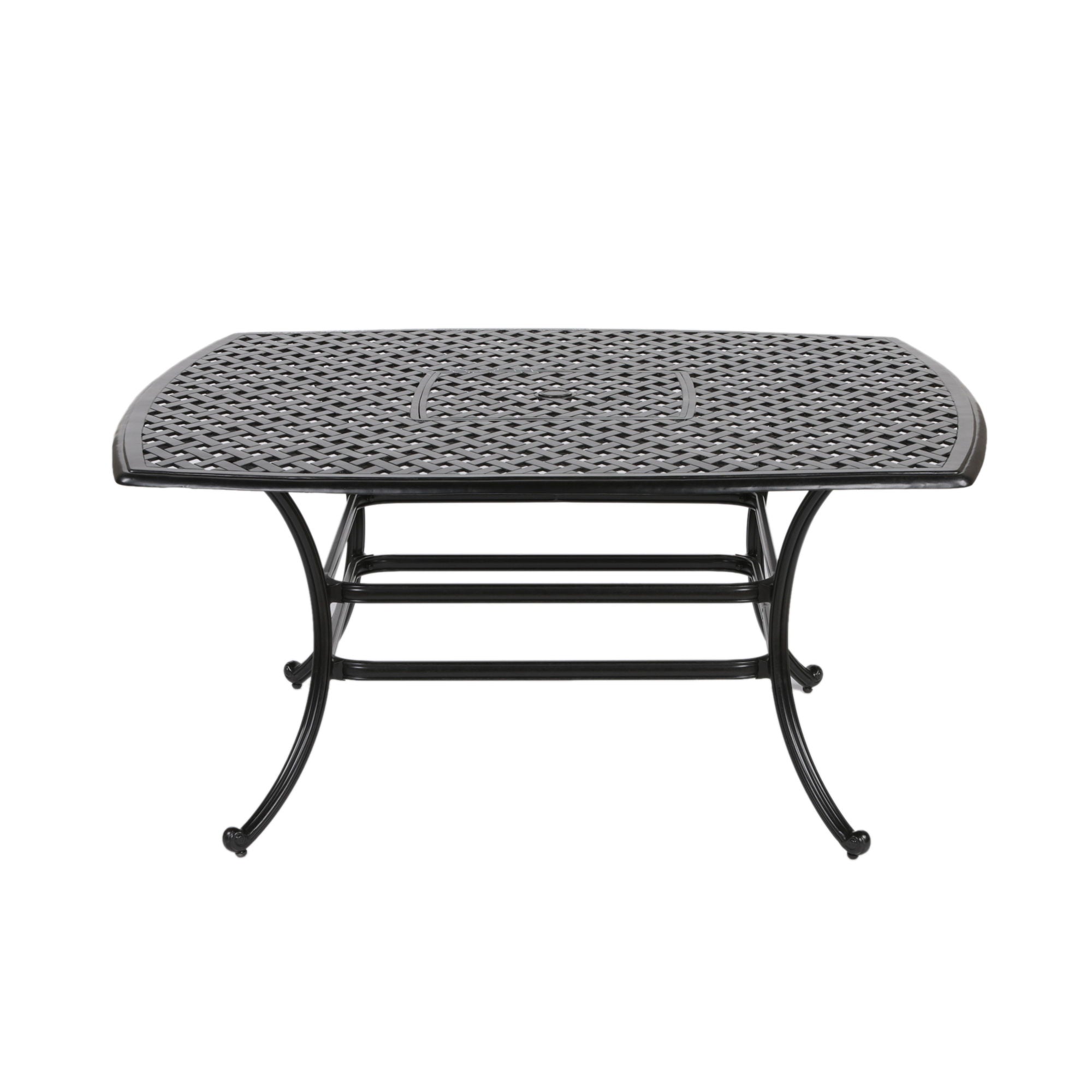 Square 8 Person 63.98&quot; Long Dining Set With Dupione Brown Cushions