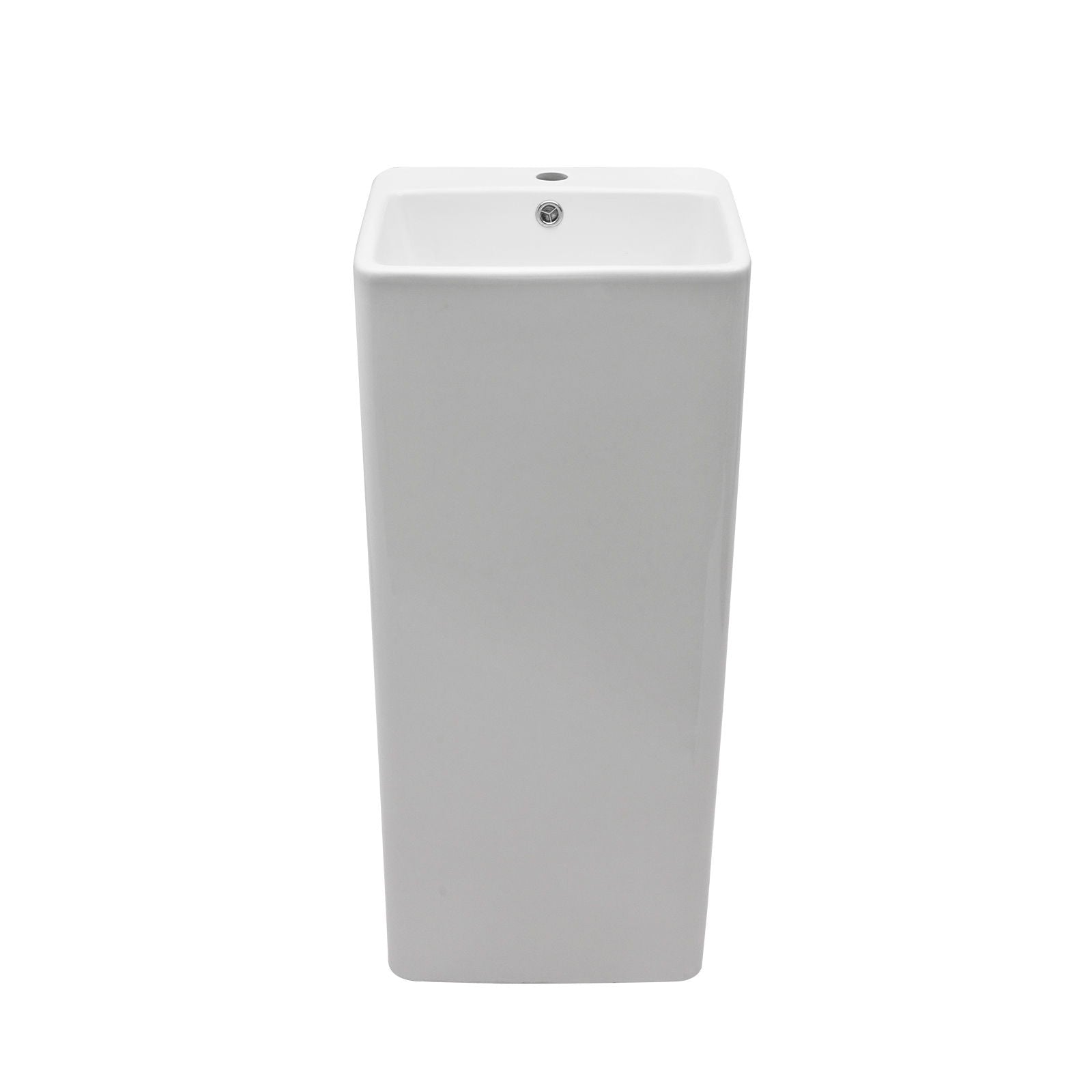 Pedestal Sink 16&quot; For Powder Rooms - White