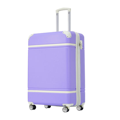 20&quot; Luggage 1 Piece With Tsa Lock, Lightweight Suitcase Spinner Wheels, Carry On Vintage Luggage