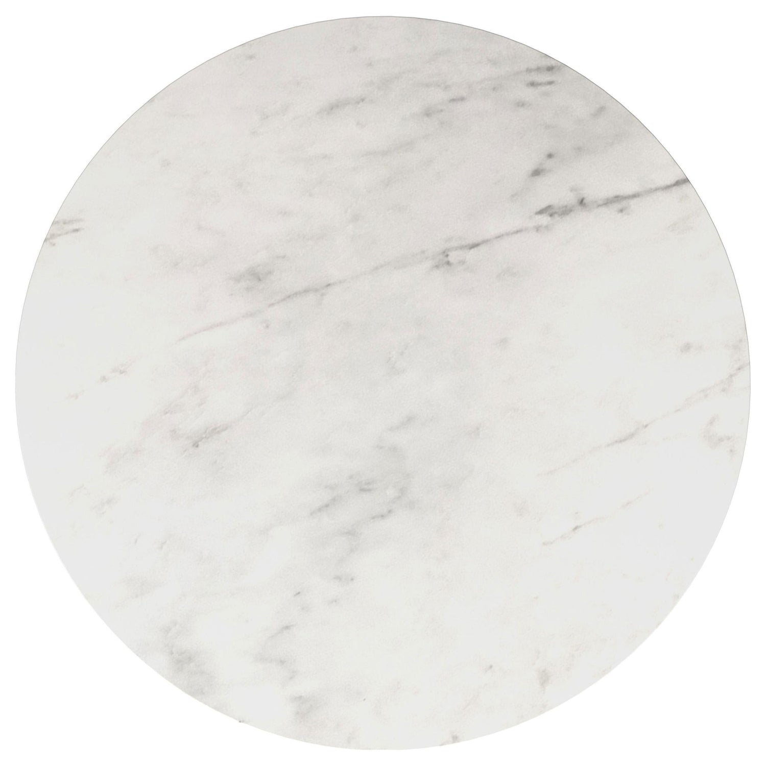 Landry - Round End Table - White Marble