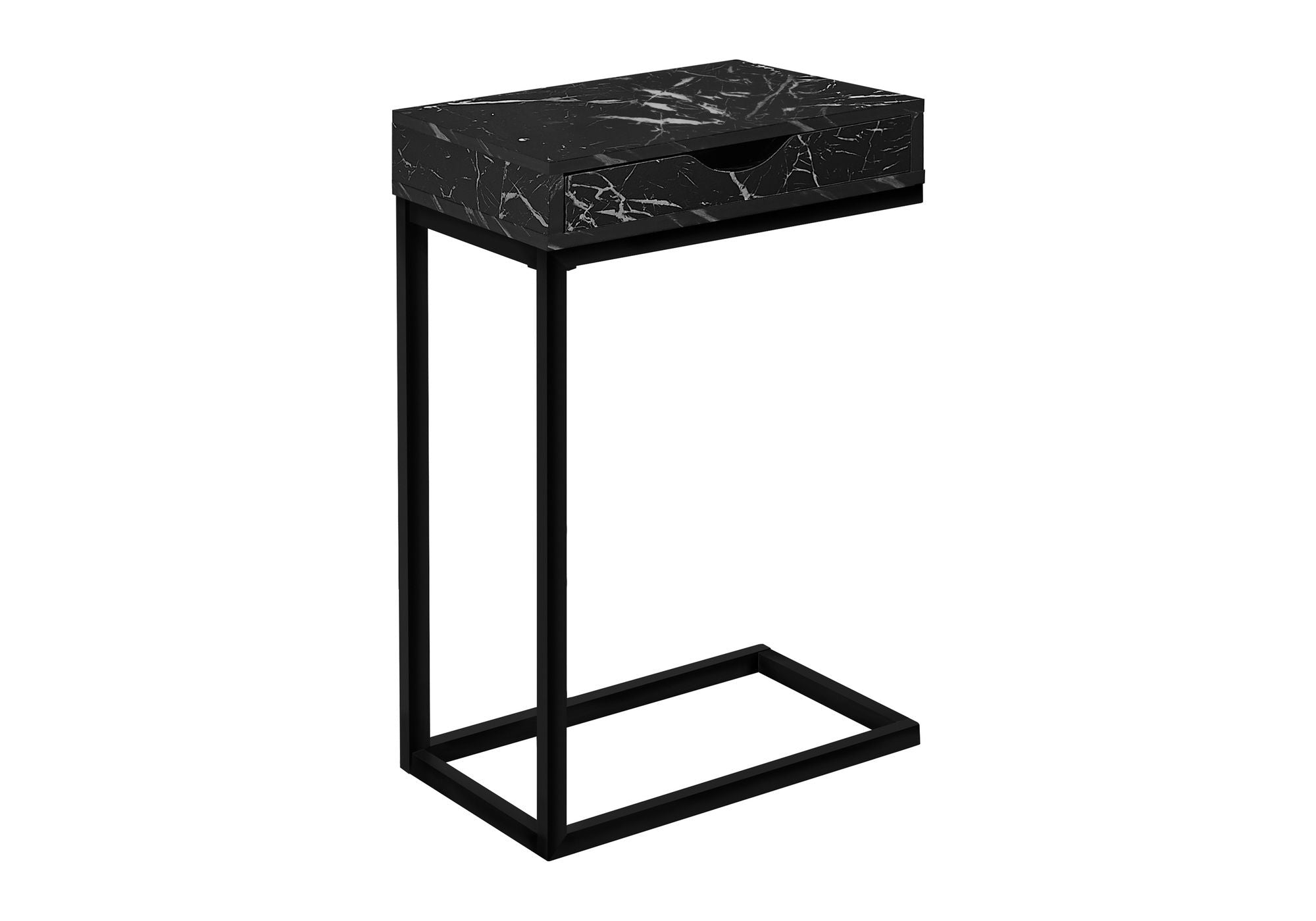 Accent Table, C - Shaped Contemporary &amp; Modern Elegant Design