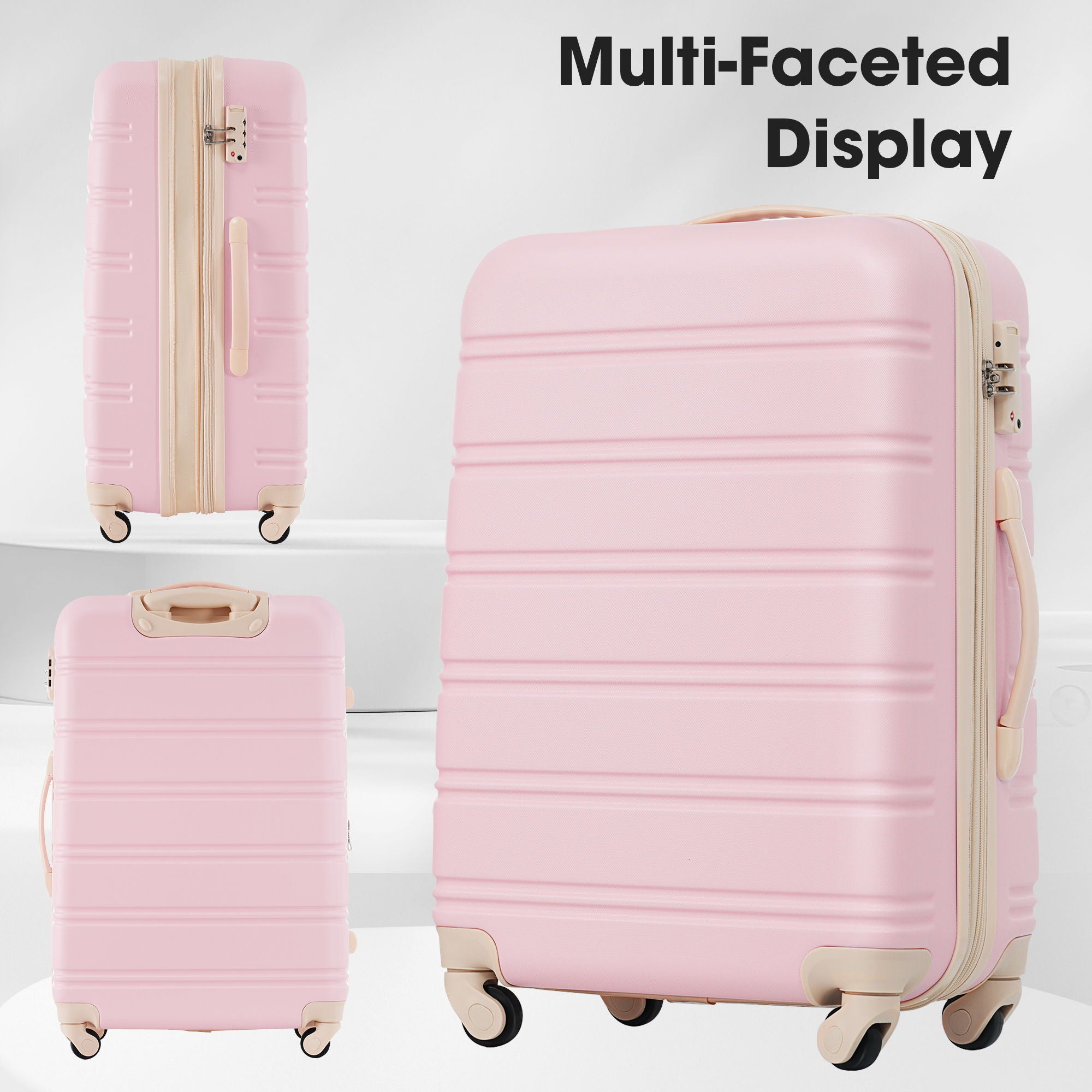Hardshell Luggage Sets 2 Pieces + Bag Spinner Suitcase With Tsa Lock Lightweight 20&quot; / 28&quot;