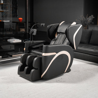 Massage Chair Recliner &amp; Zero Gravity, Full Body Air Pressure - Black