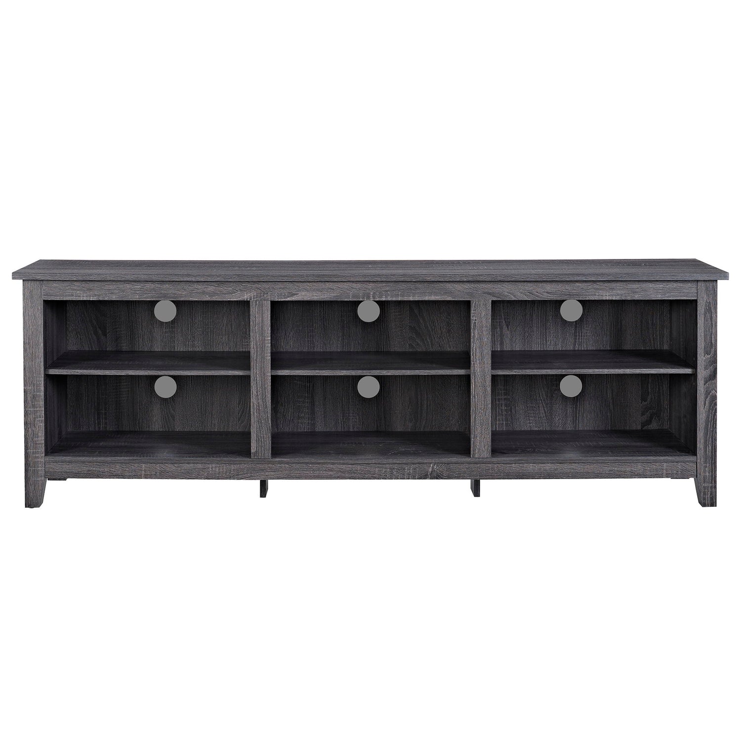 Modern Transitional 3 Shelf Open Storage 70&quot; TV Stand For 80&quot; TVs