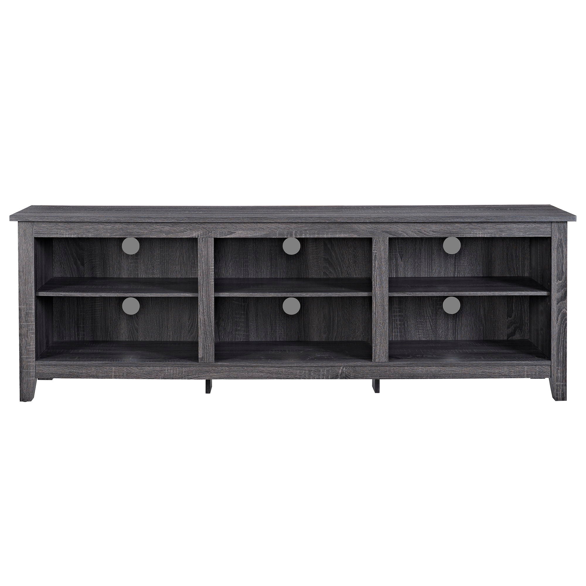Modern Transitional 3 Shelf Open Storage 70&quot; TV Stand For 80&quot; TVs