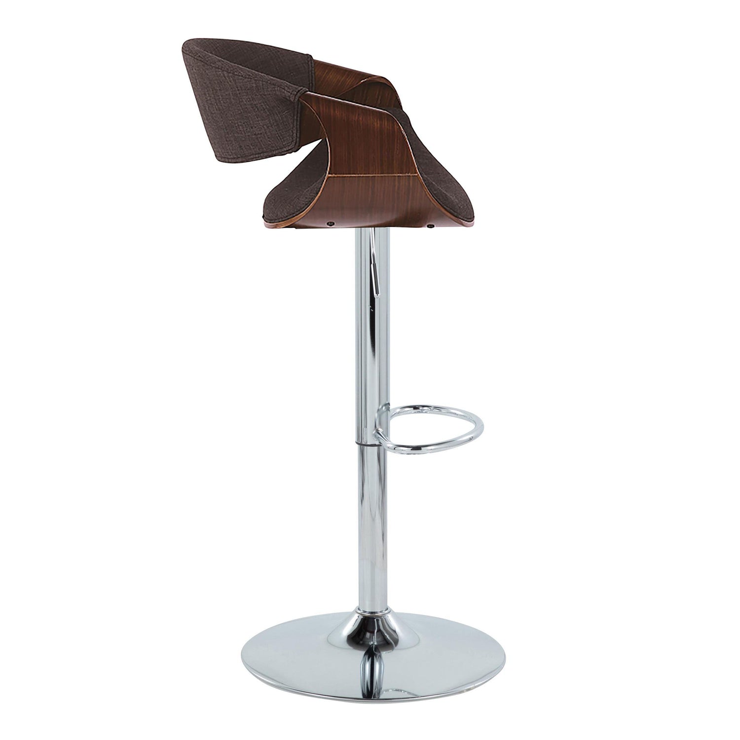 Curvo - Mid Century Modern Adjustable Barstool &amp; Swivel (Set of 2)