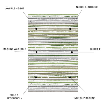 Sphinx - Indoor &amp; Outdoor Washable Non - Slip Accent Rug