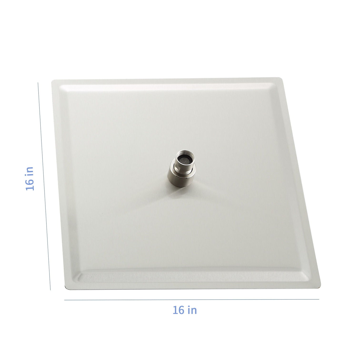 16&quot; Square Rainfall Shower Head Fixed Wall Mount With Full Body Coverage &amp; Self Cleaning Silicone Nozzles