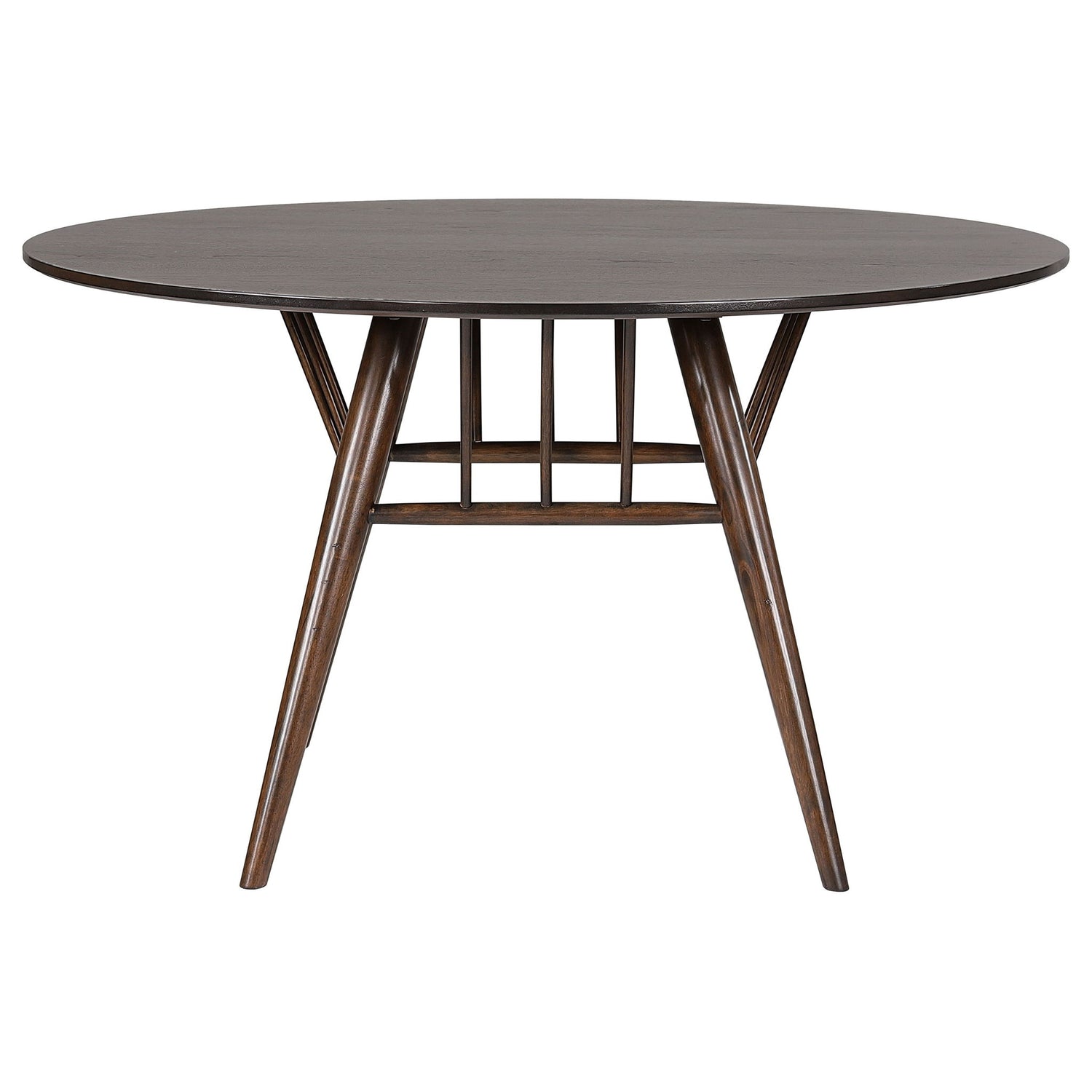 Shirley - Round Dining Table - Dark Walnut