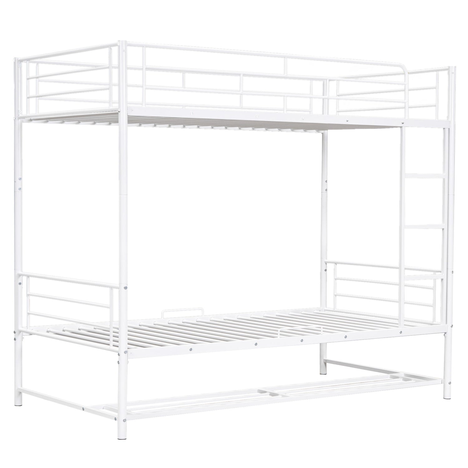 Metal Bunk Bed &amp; Shelf And Guardrails