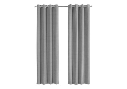 2 Pieces Set, Curtain Panel, Room Darkening, Grommet, Contemporary &amp; Modern