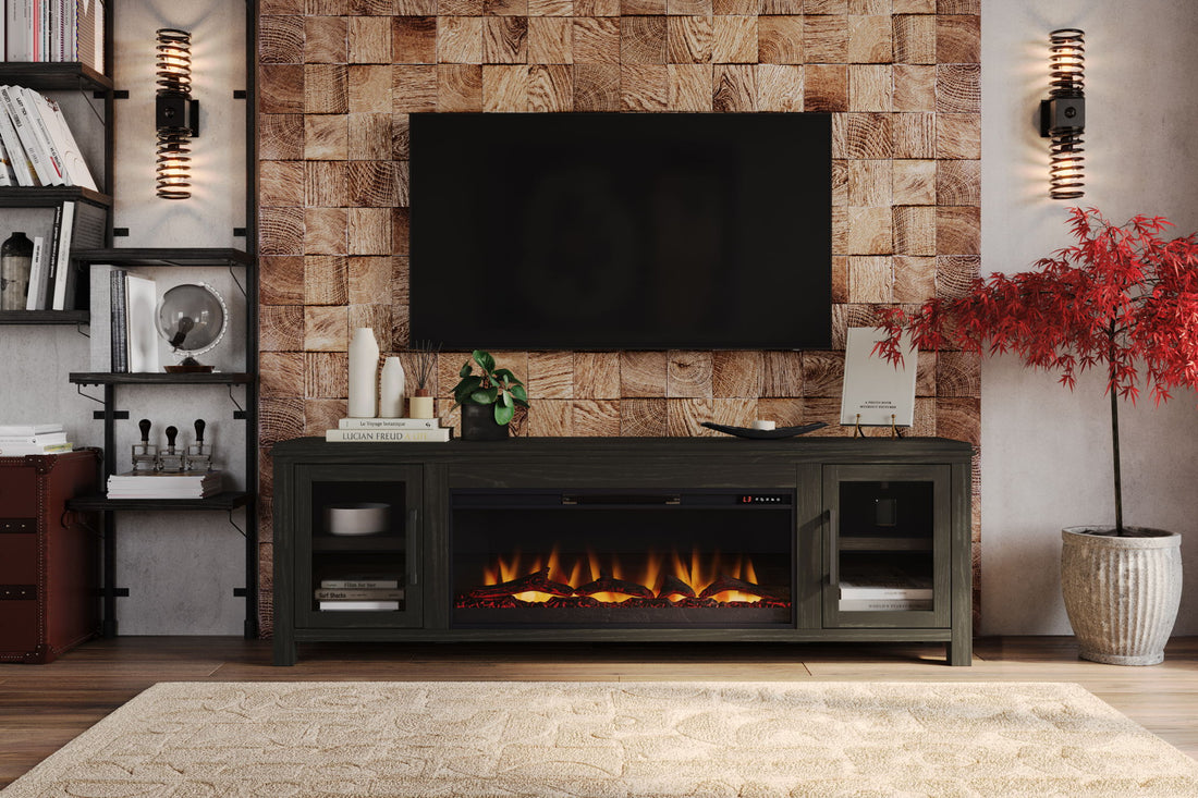 Tybee - Electric Fireplace TV Console For TVs Up To 95&quot; - Clove