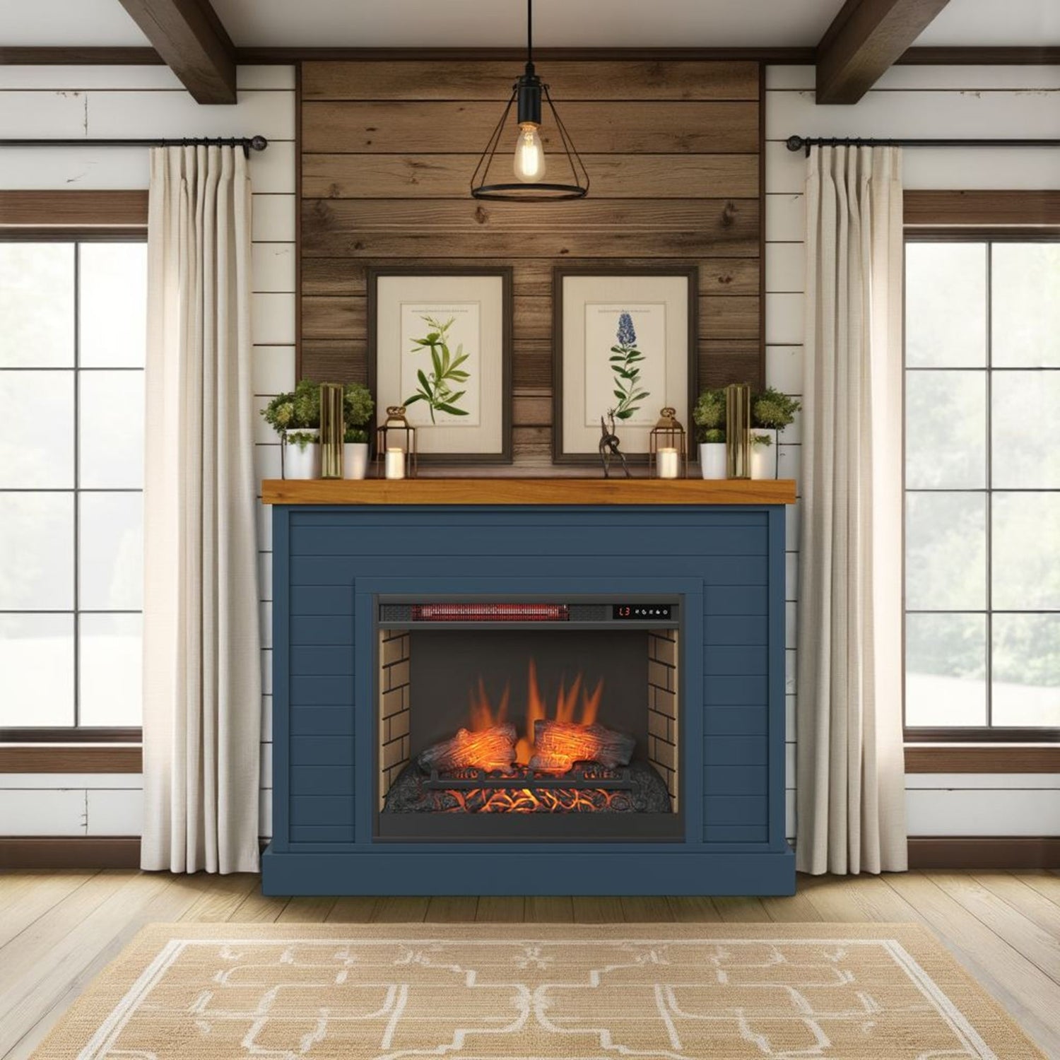 Washington - 48&quot; Fireplace With Mantel