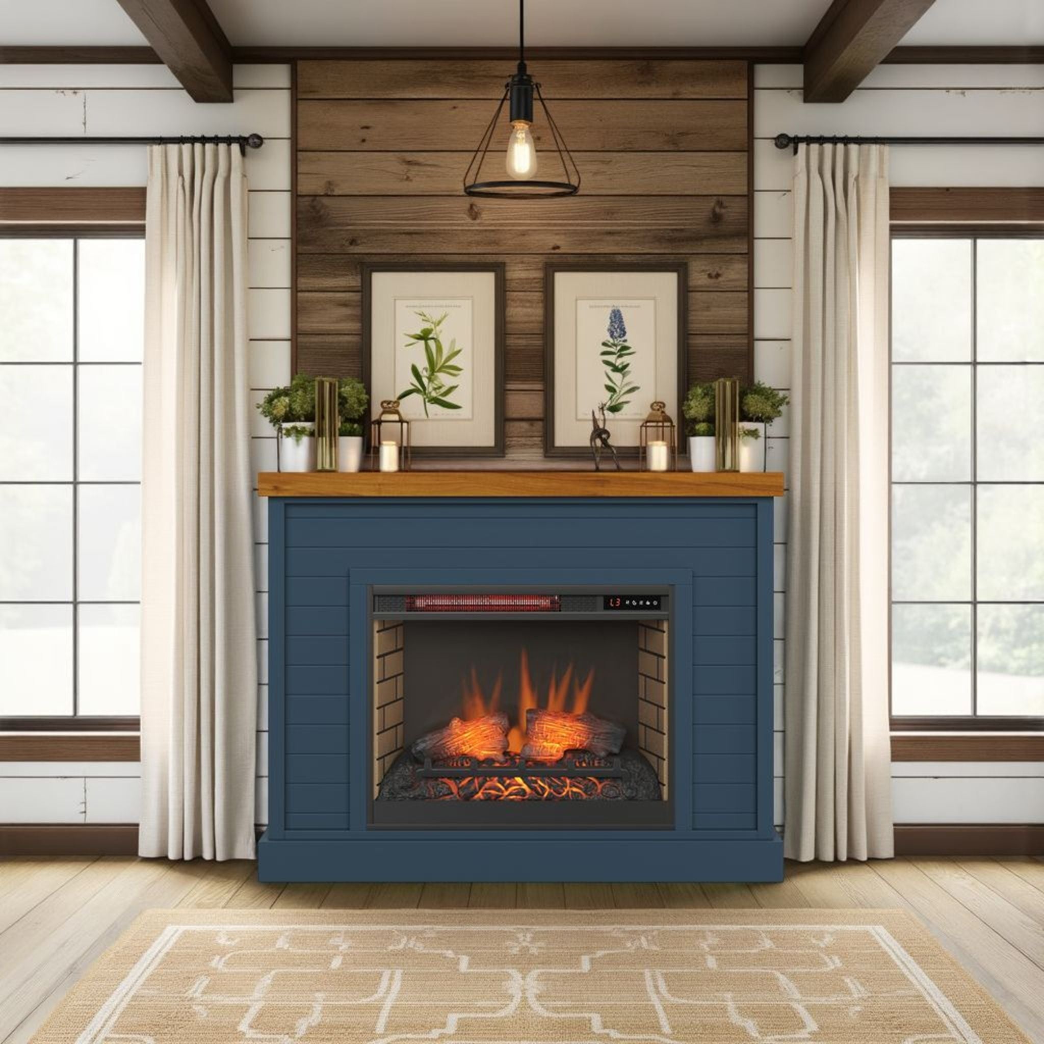Washington - 48&quot; Fireplace With Mantel