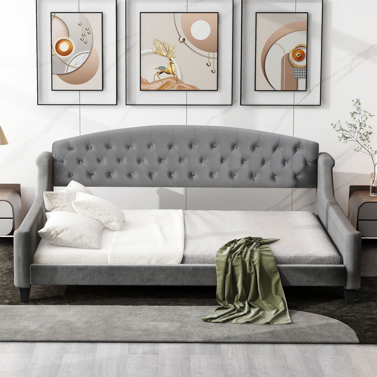 Modern Tufted Button Daybed