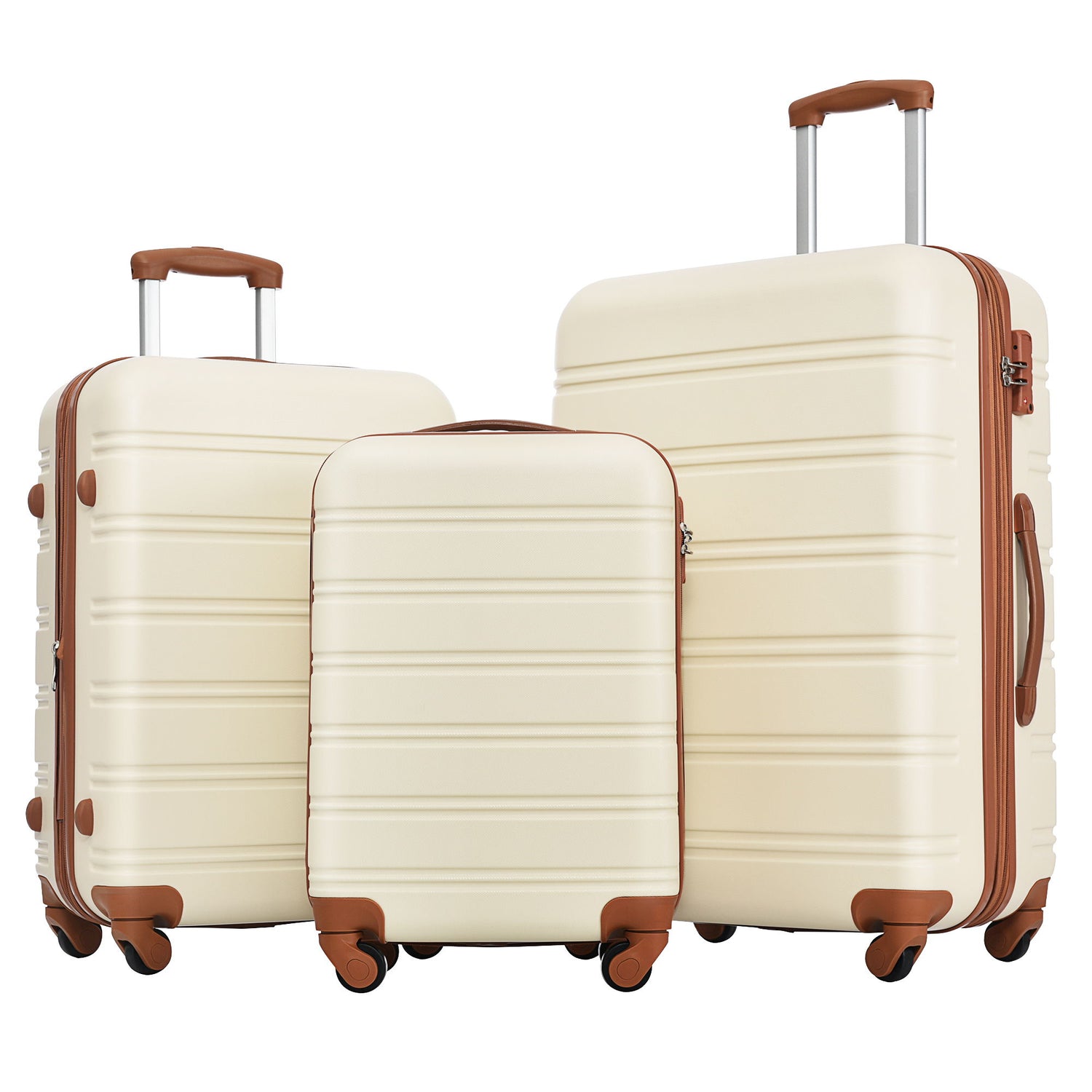 3 Piece Luggage Set Hardside Spinner Suitcase With Tsa Lock 20&quot; 24&quot; 28&quot; Available