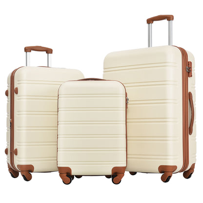3 Piece Luggage Set Hardside Spinner Suitcase With Tsa Lock 20&quot; 24&quot; 28&quot; Available