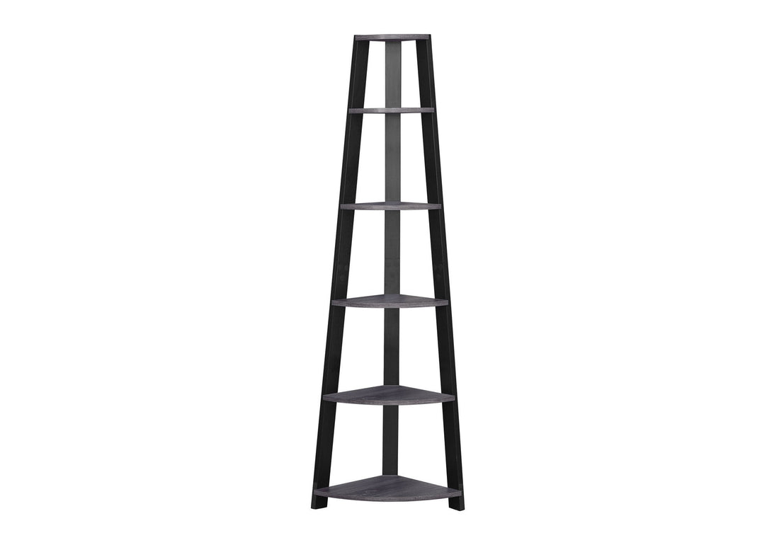 5 Tier Bookshelf, Bookcase, Etagere, Corner, For Office, Contemporary &amp; Modern