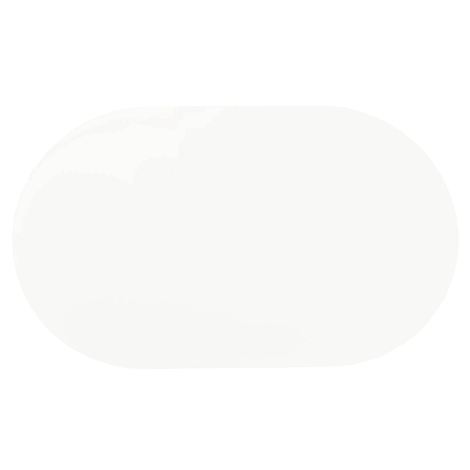 Oval Dining Table - White - Metal
