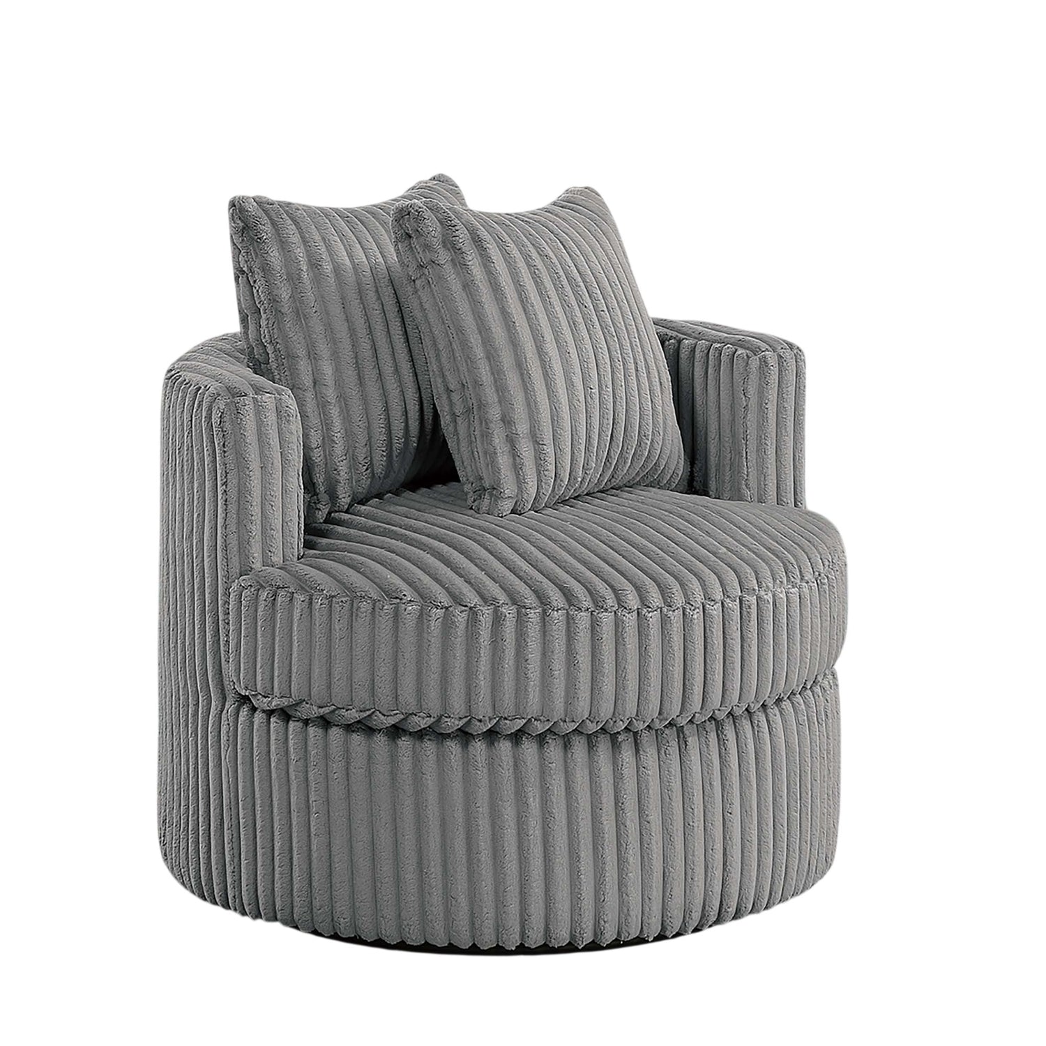 Swivel Upholstered Accent Chair For Living Room
