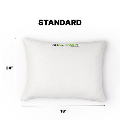 Ghostpillow Shredded - Customizable Soft Fluffy Gel Memory Foam &amp; Siliconized Microfiber Pillow