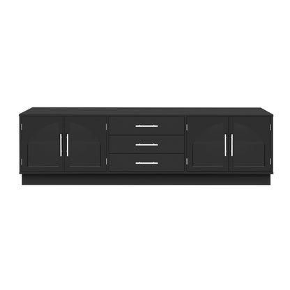 Modern Minimalist TV Stand, Entertainment Center Media Console Cabinet With Adjustable Shelves For Living Room