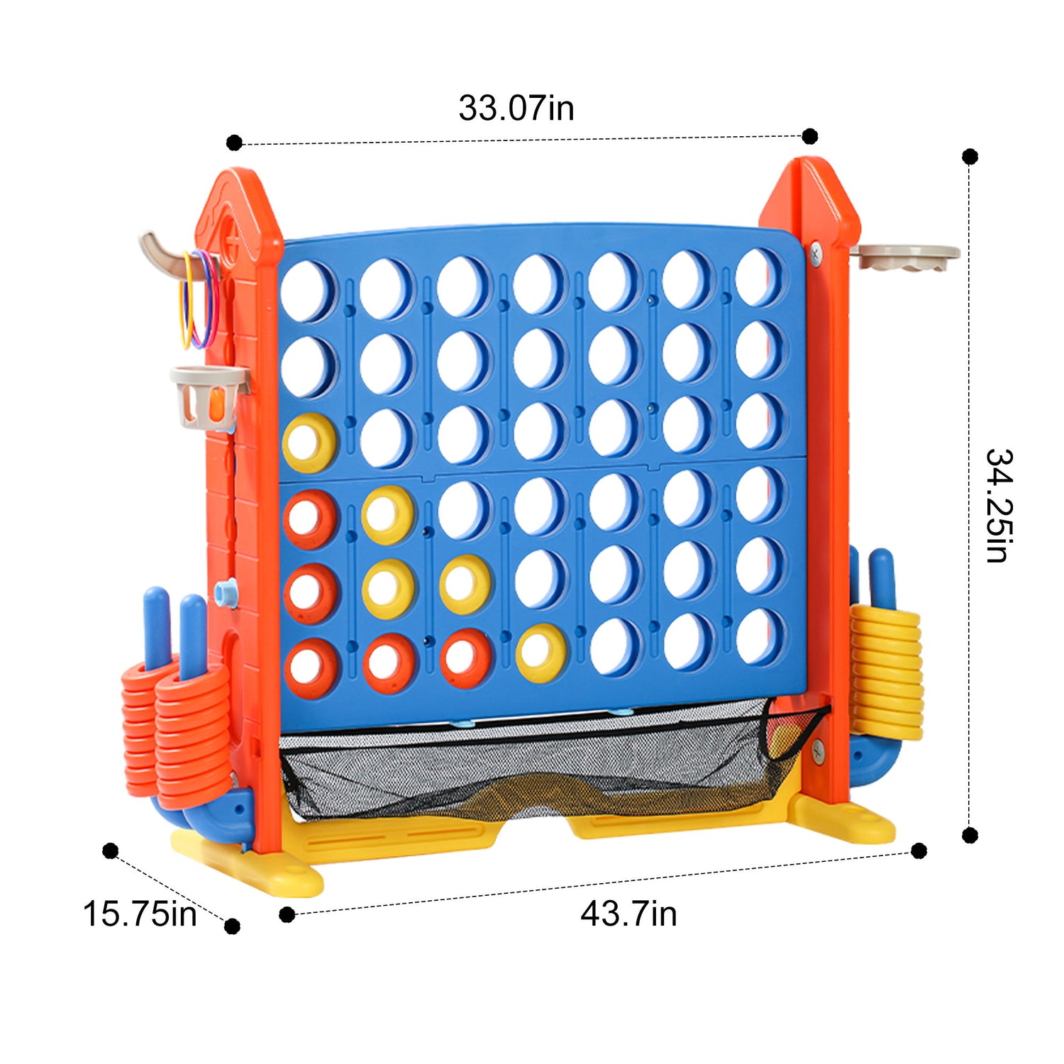 4 To Score Giant Game Set With Mesh Bag &amp; Jumbo Connect 4