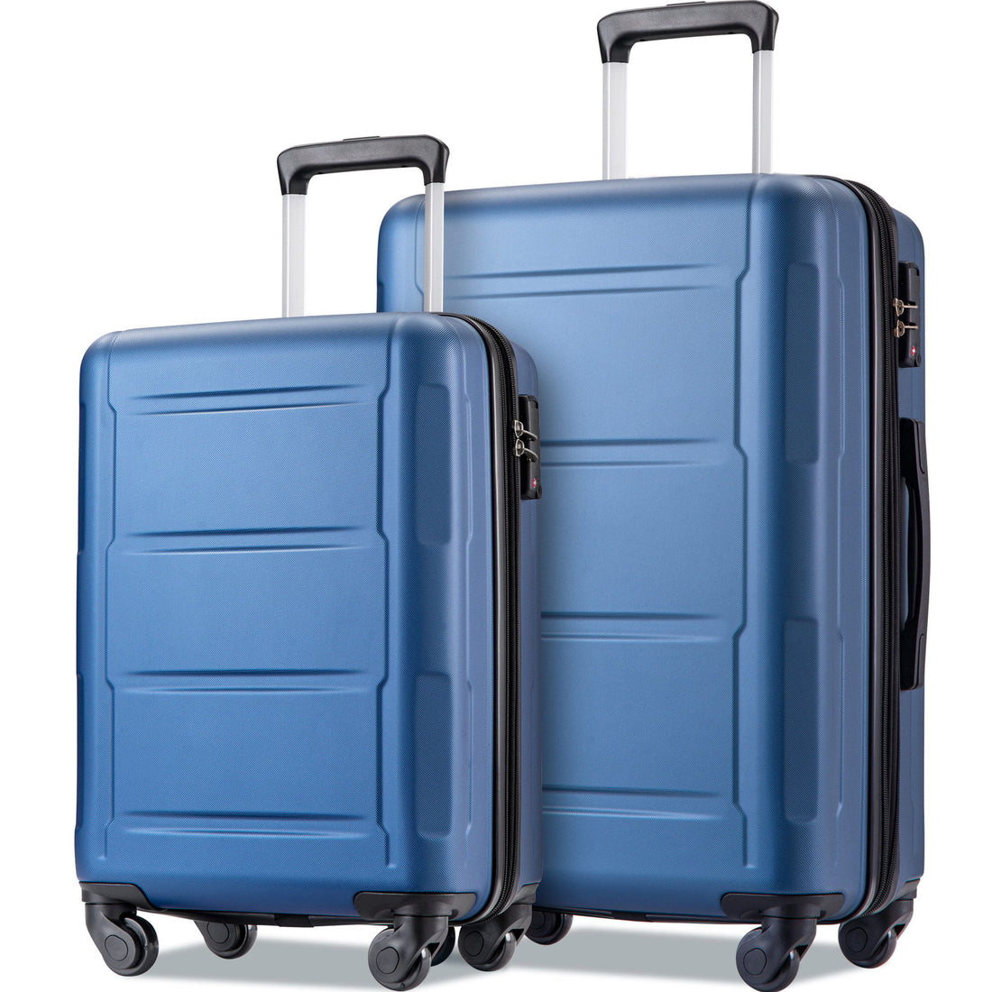 Expanable Spinner Wheel 2 Piece Luggage Set ABS Lightweight Suitcase With Tsa Lock 20&quot; / 28&quot;