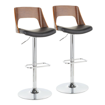 Valencia - Mid Century Modern Adjustable Barstool &amp; Swivel