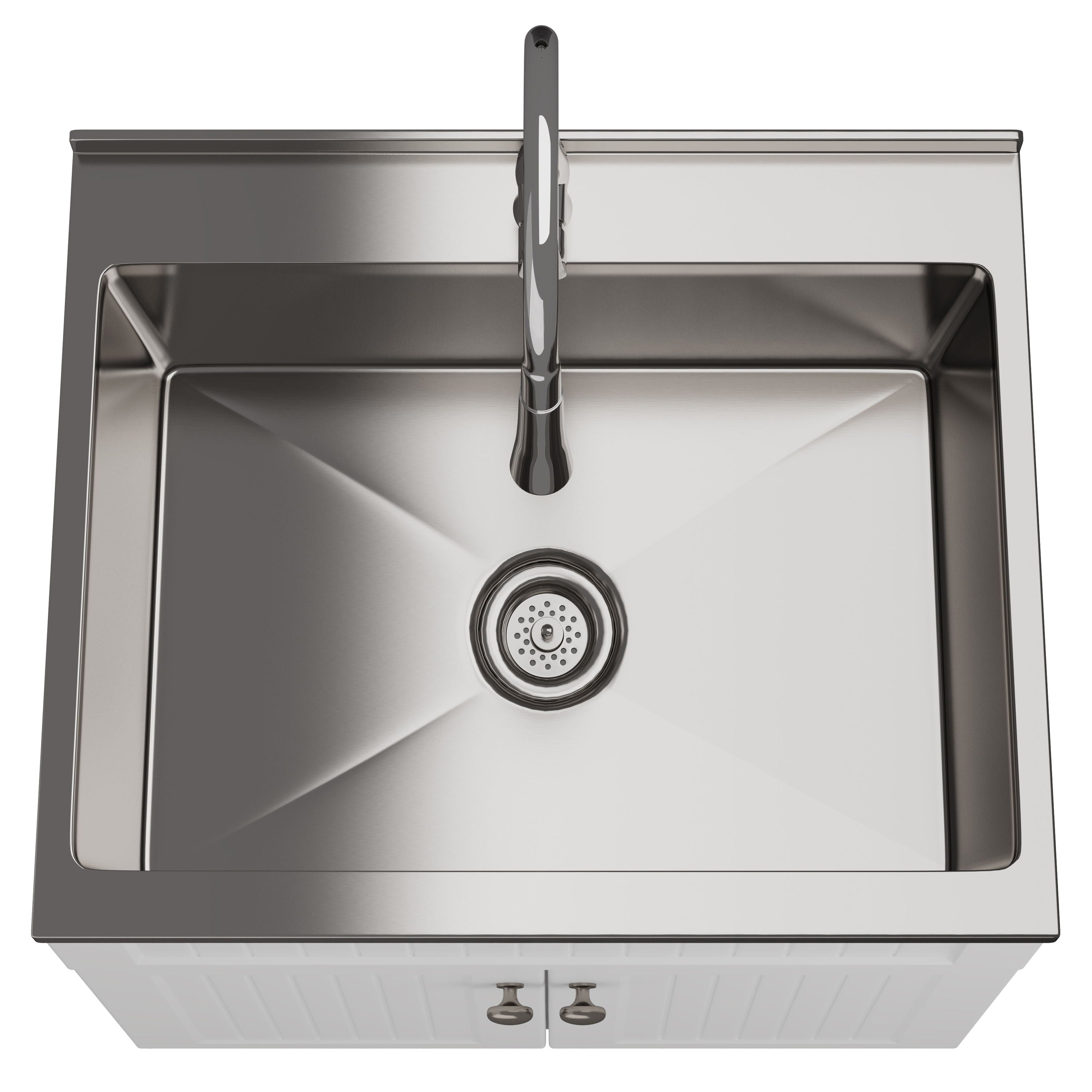 Beckham - Laundry Cabinet &amp; Faucet And Stainless Steel Sink