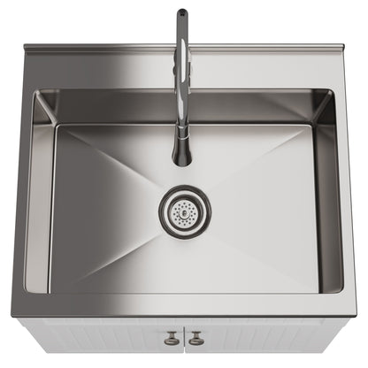 Beckham - Laundry Cabinet &amp; Faucet And Stainless Steel Sink