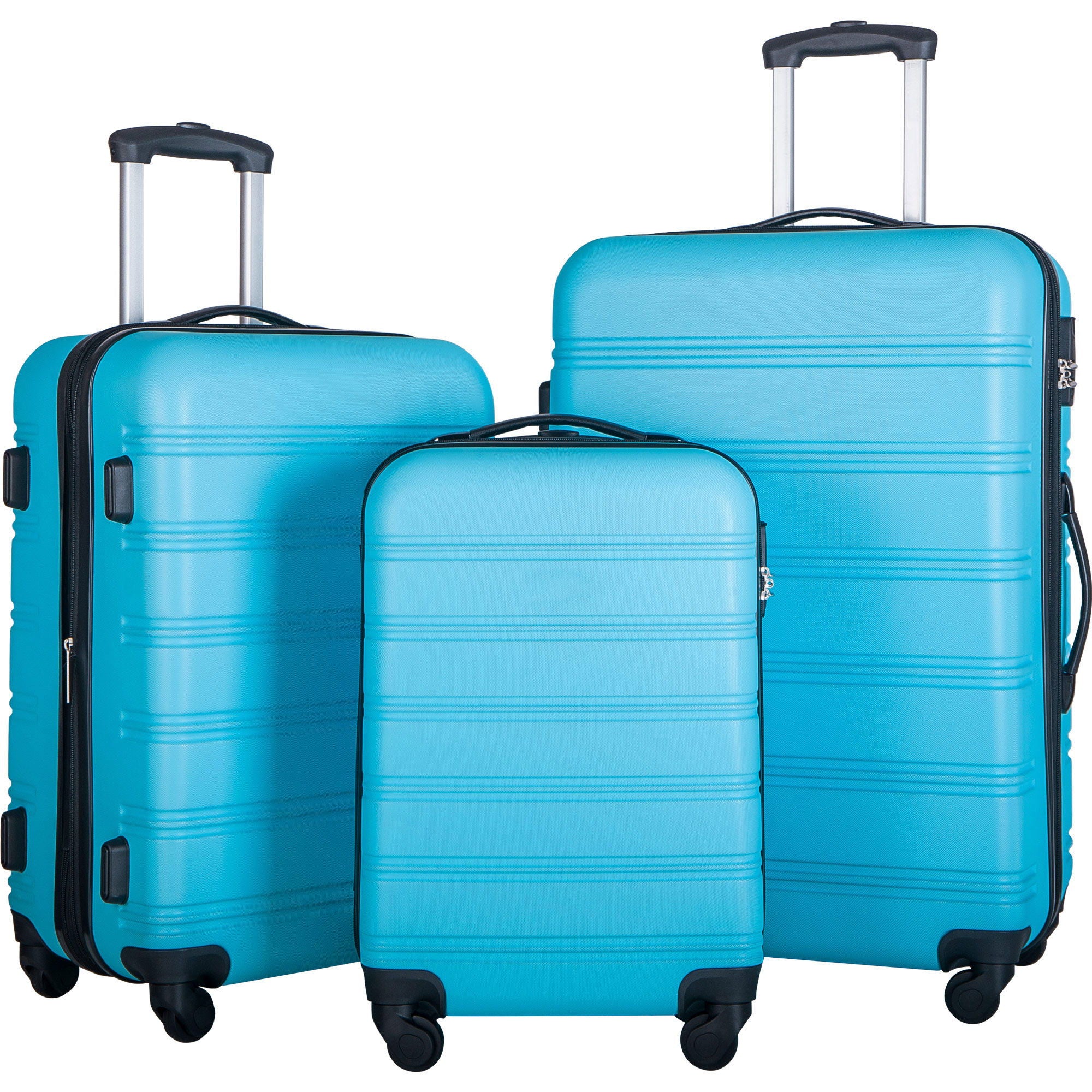 3 Piece Luggage Set Hardside Spinner Suitcase With Tsa Lock 20&quot; 24&quot; 28&quot; Available