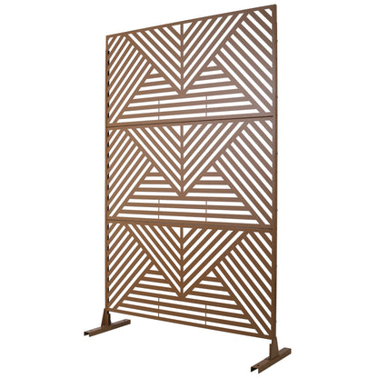 Freestanding Outdoor &amp; Indoor Freestanding Metal Privacy Screen