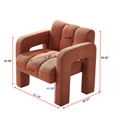 31.10&quot; Boucle Upholstered Accent Chair