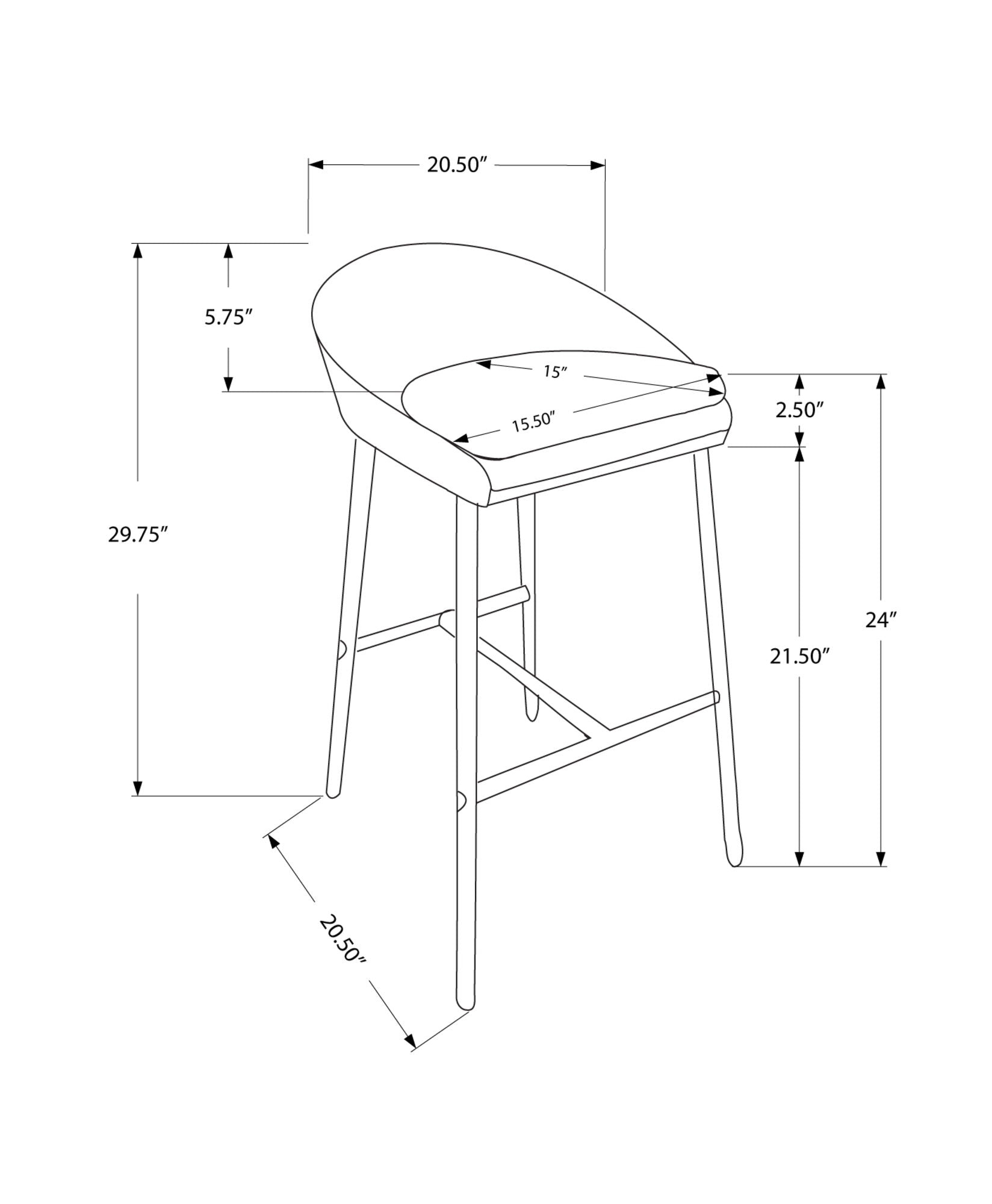 Swivel Stool Bar Height, Contemporary &amp; Modern (Set of 2)