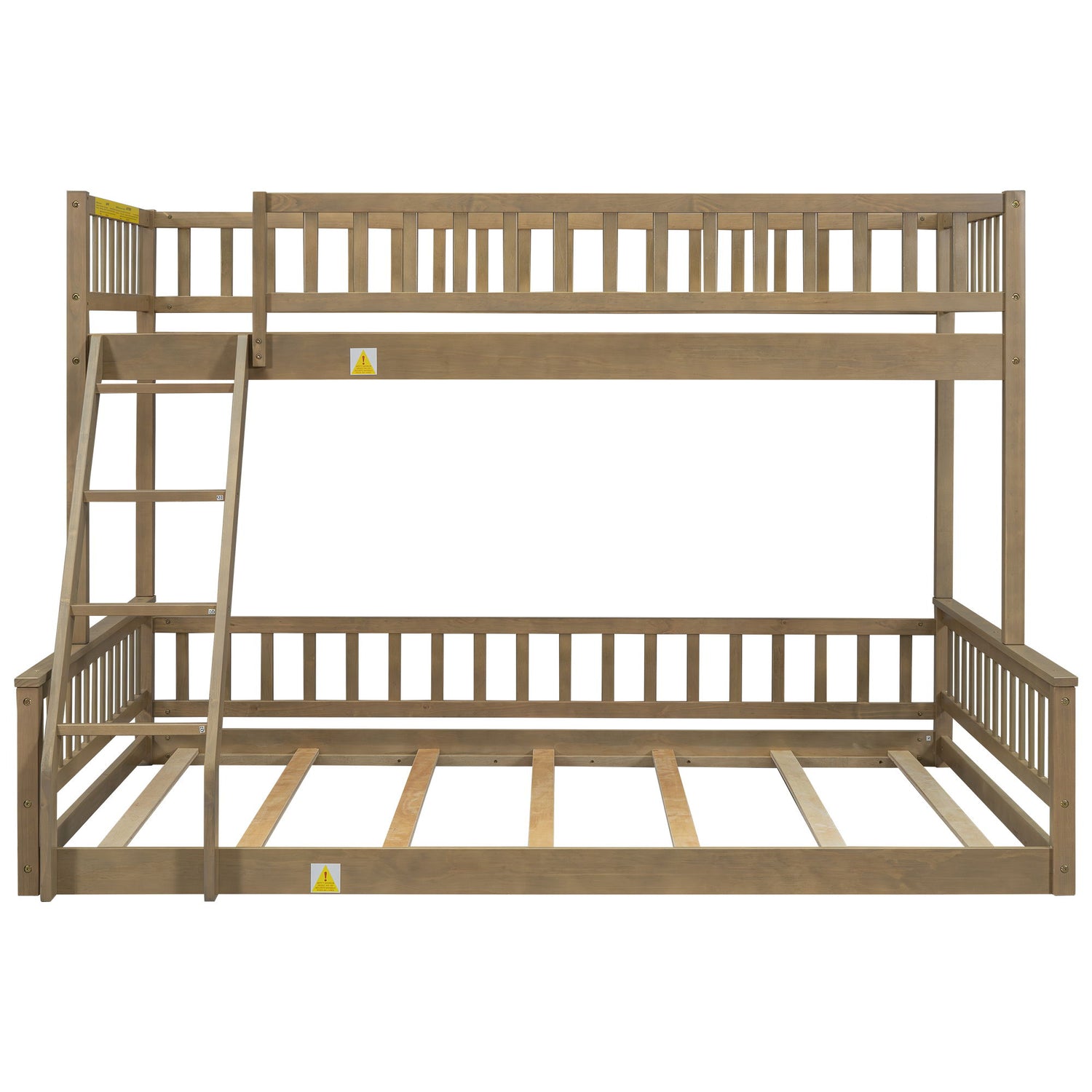 Bunk Bed With Ladder And Guardrails