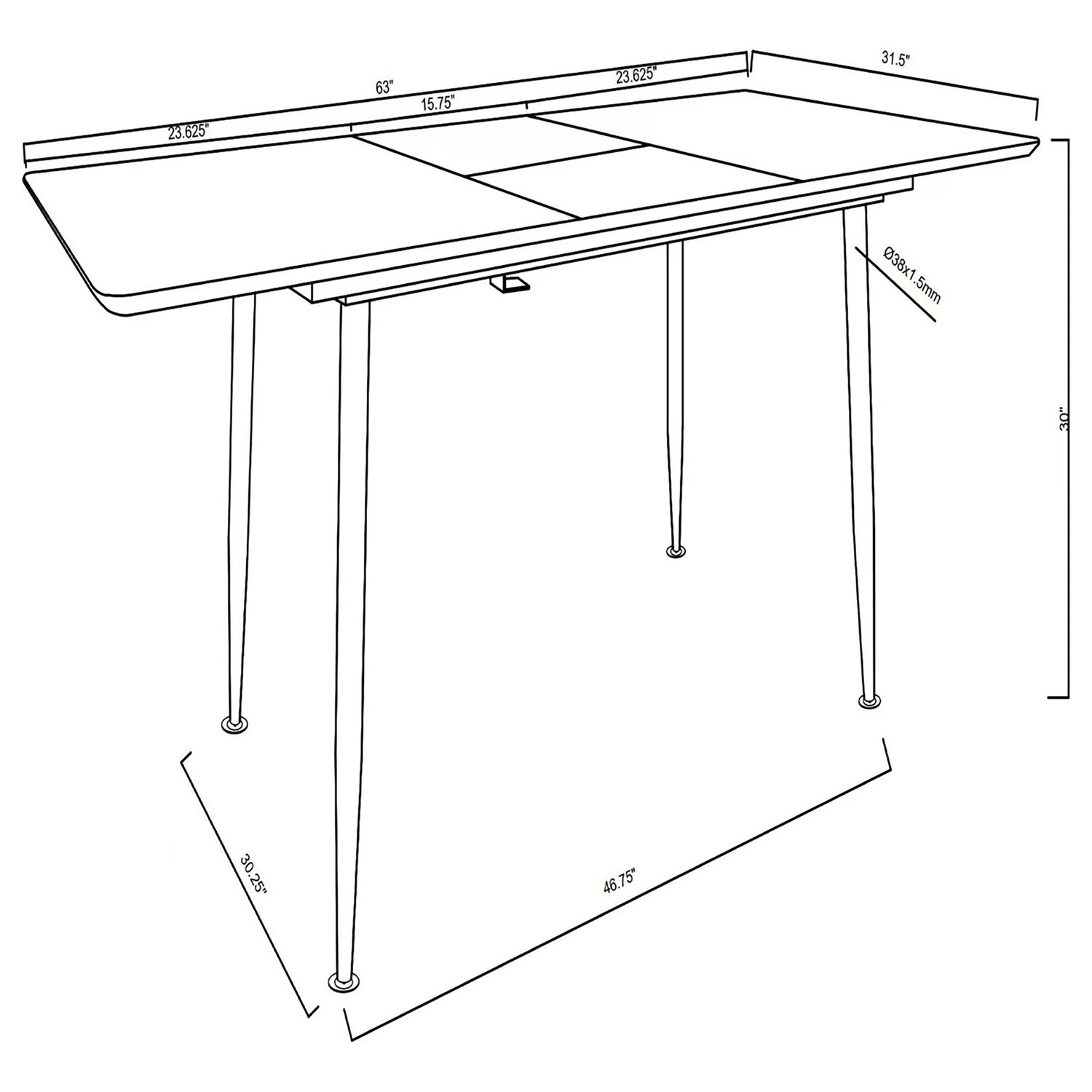 Grant - Extension Dining Set