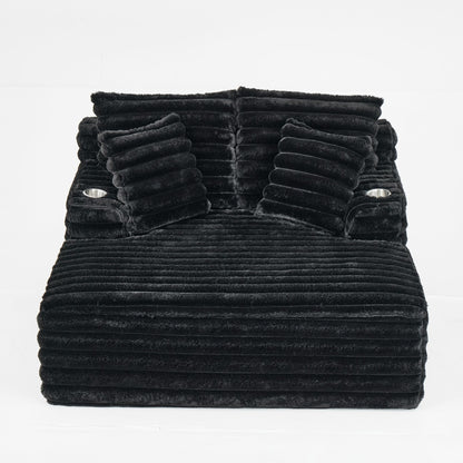 Oversized Chaise Lounge Chair Indoor With Pillows For Living Room