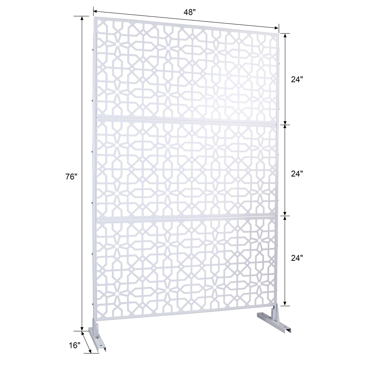Outdoor &amp; Indoor Metal Freestanding Decorative Privacy Screen