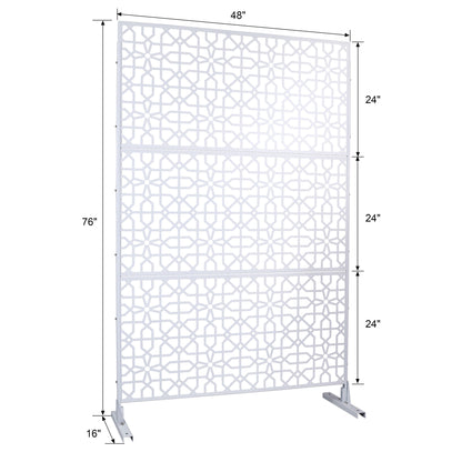 Outdoor &amp; Indoor Metal Freestanding Decorative Privacy Screen