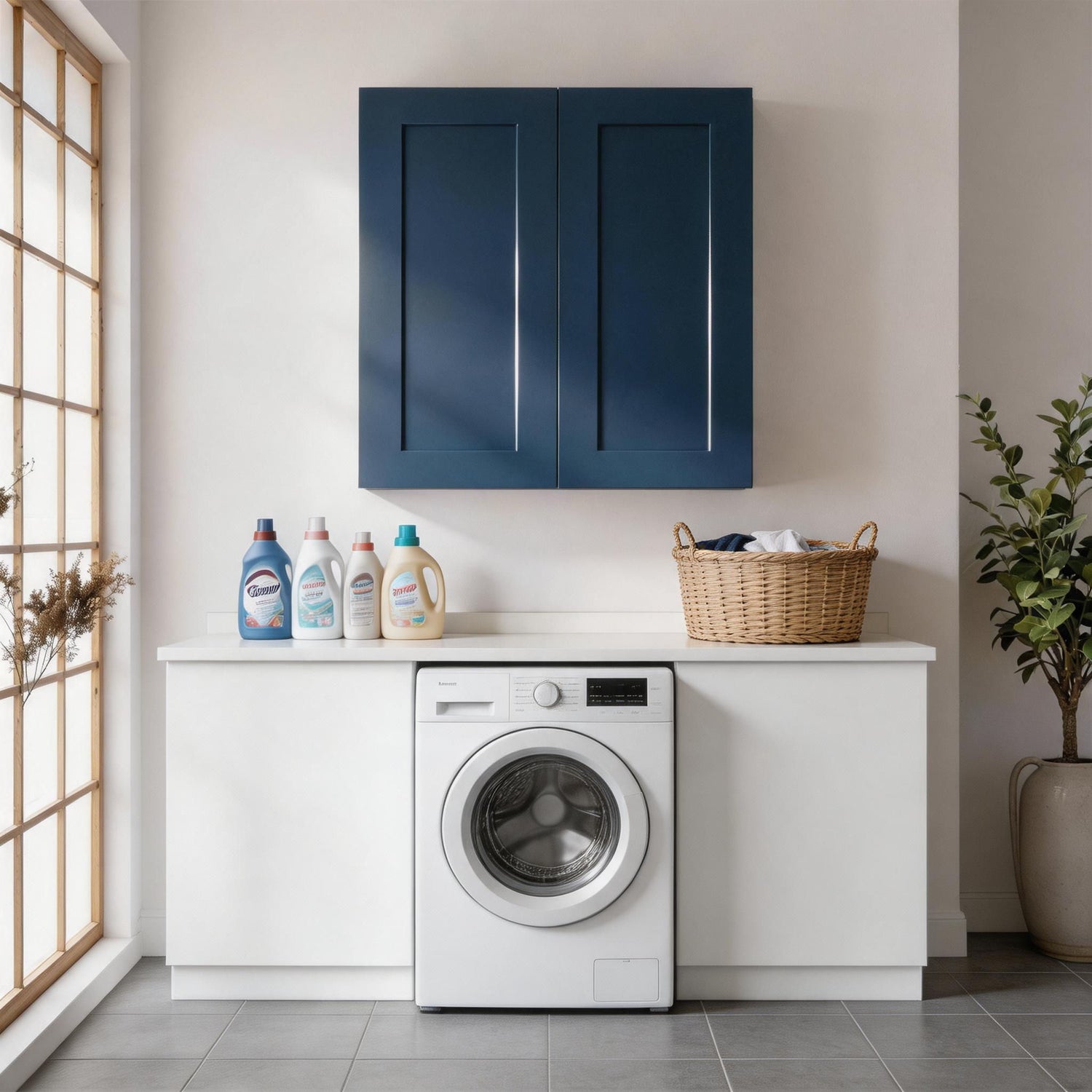 Shaker Wall Cabinet With Soft Close Hinges, Adjustable Shelves, Double Door