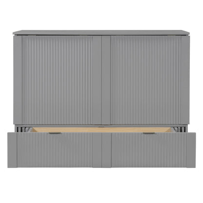 Murphy Bed With Drawer And A Set Of Sockets &amp; USB Ports, Pulley Structure Design